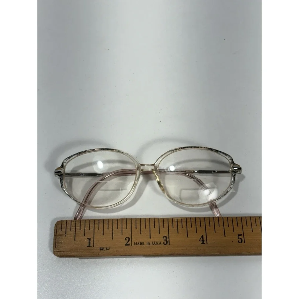 Rembrand by REM  VINTAGE eyewear eyeglass frame, 135, Pink Tinted plastic Clear